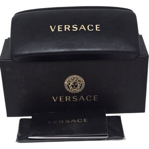 Versace Black and Gold Eyewear Case